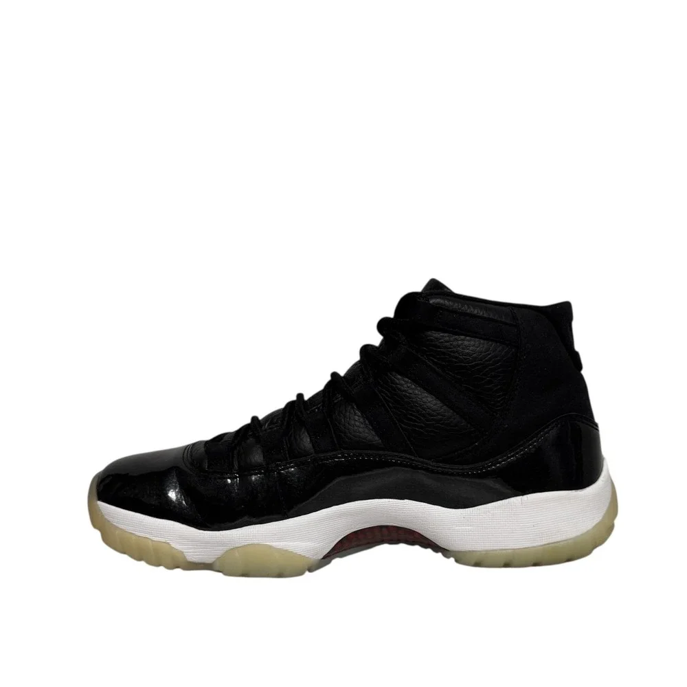 Nike‎ Air Jordan XI Retro 72-10 Black Gym White 378037-002 Mens Basketball Shoes